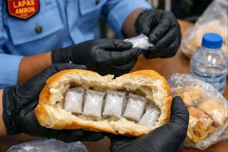 Petugas Lapas Ambon menyita 6 paket sabu yang coba di selundupkan ke penghuni lapas